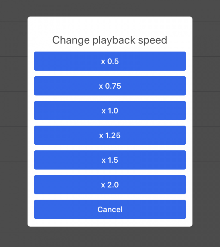 iphone playback speed
